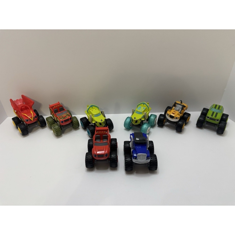 Blaze and the Monster Machines Die Cast Trucks Lot of 8